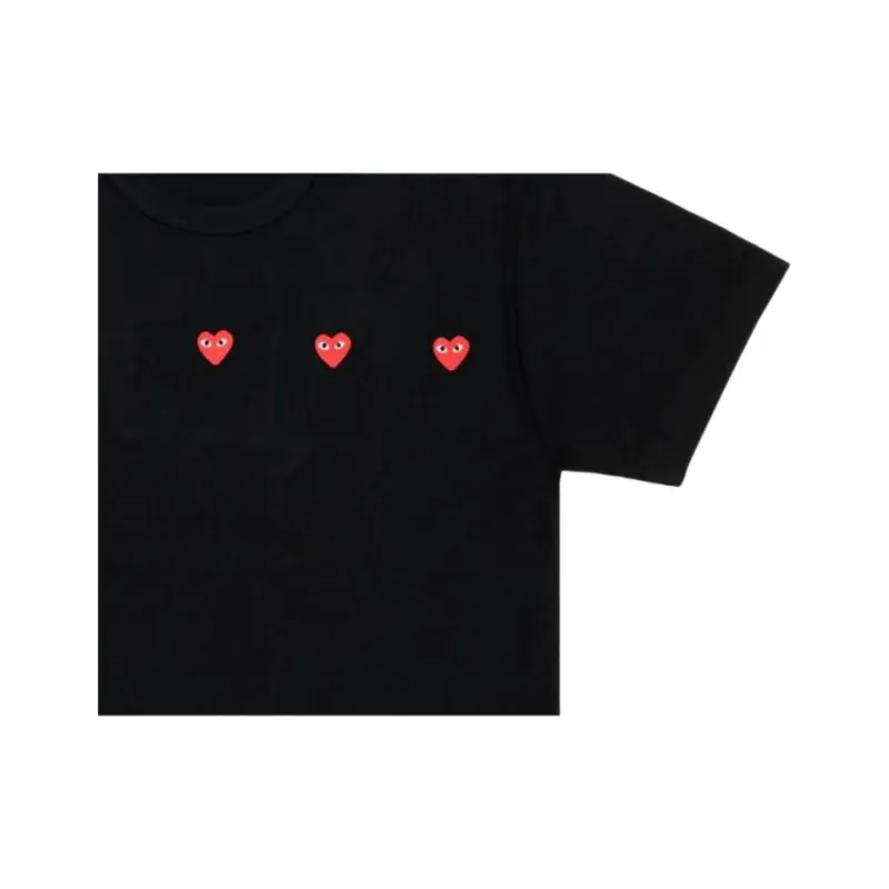 CDG Play SS24 T Shirt Unisex Black-1