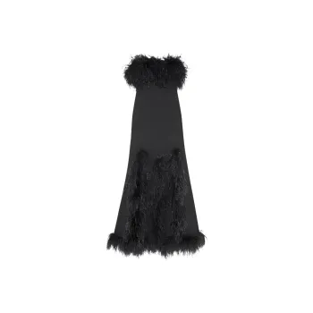 SAINT LAURENT SS22 Sleeveless Dress Women's Black