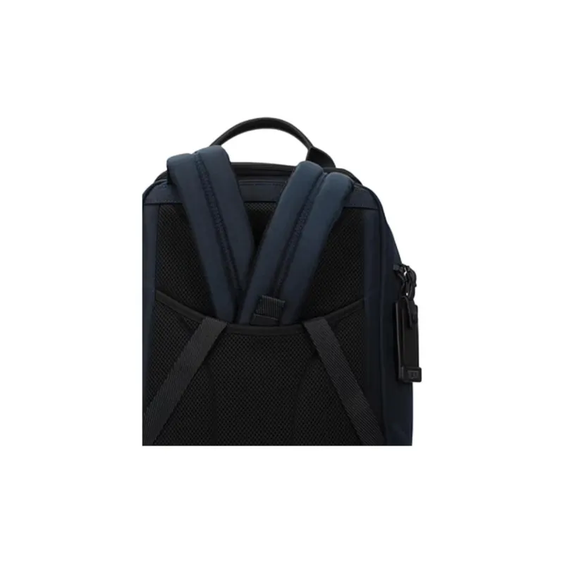 TUMI Leather Backpack Unisex Blue-3