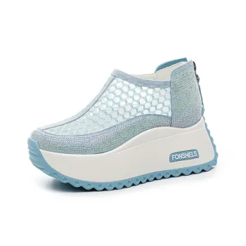 The Mystery Of Glamour Breathable Height Increase Low Top Casual Shoes Women's