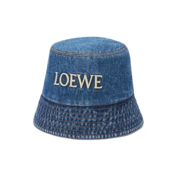 LOEWE Denim Bucket Hats Women's Blue