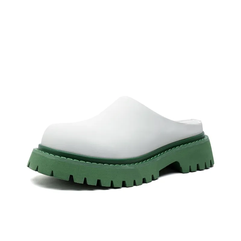 MADALLO Rubber Sole Abrasion Resistant Slip Resistant Closed Toe Slippers Men's-6