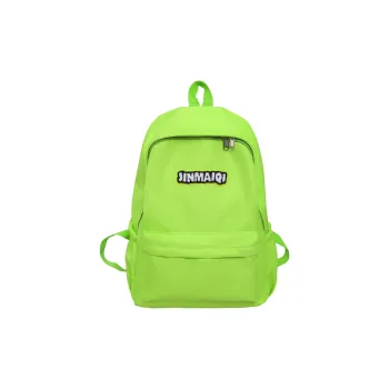 WICKBUEN Nylon Backpack Regular Unisex Green/White/Black/Red