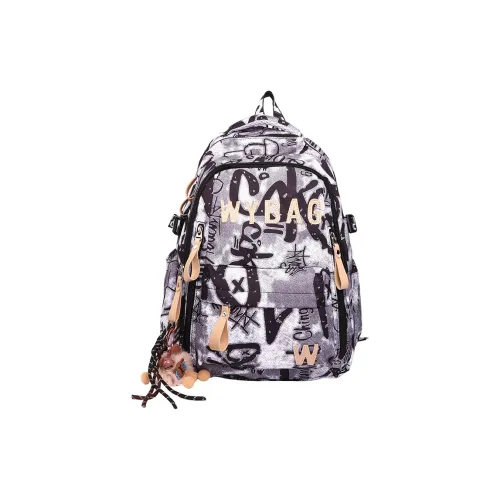 ZOGA Canvas Backpack Unisex Gray/Black/Blue