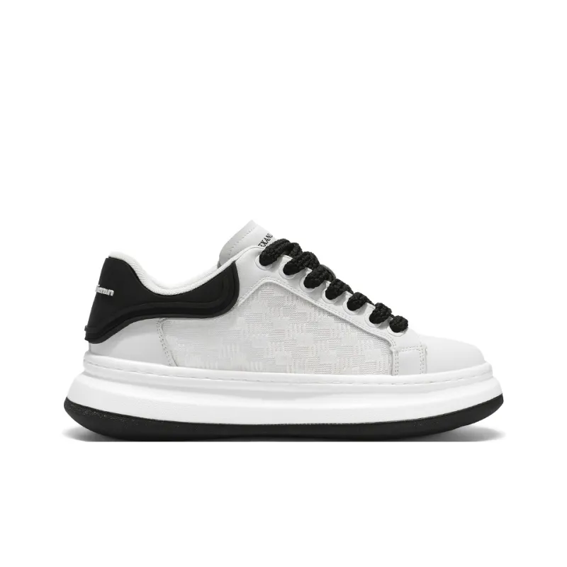AD Slip Resistant Height Increasing Low Top Skateboard Shoes Men's-1
