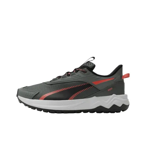 PUMA Extend Lite Trail Anti Slip Wear Resistant Low Top Casual Running Shoes Men's Gray