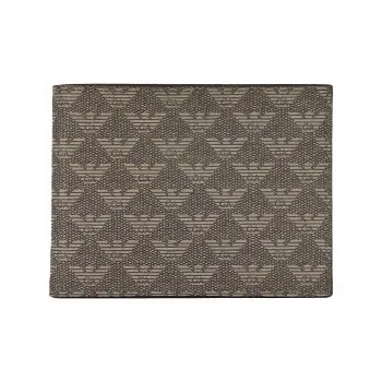 EMPORIO ARMANI Card Holder Wallet Men's Brown