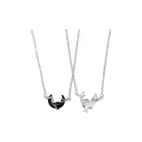Couple's-Radiant Gold Couple Necklace