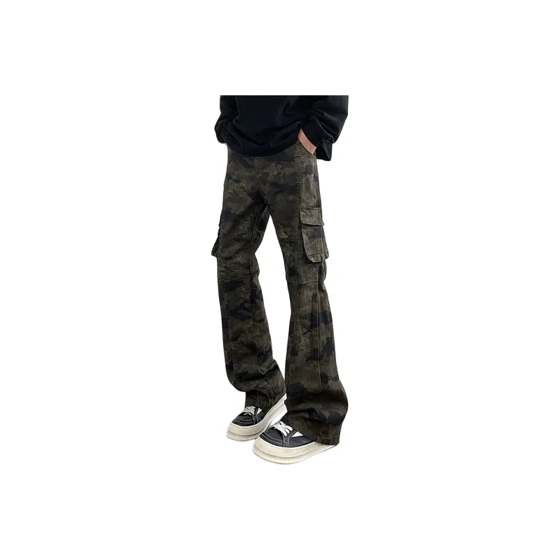 NOME Casual Pants Unisex Jungle Camouflage-0