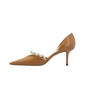 Jimmy Choo Aurelie Slim Heel High Heels 7cm Women's Light Umber