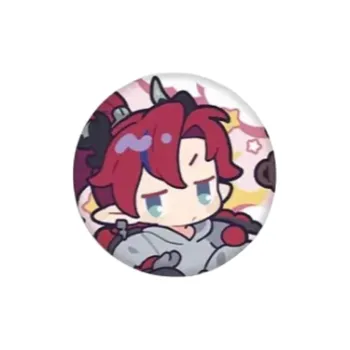 MINISO x Arknights Amiya, Able, Aqua Moon, Eyjafjalla Fleece Dream Conference Chibi Plush Badges