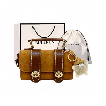 Bullrun Velour Handbag Women's Brown