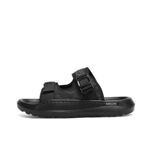 MIIOW Rubber Sole Slip Resistant Abrasion Resistant Slide Slippers Men's
