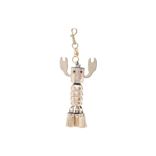 Anya Hindmarch Calfskin Keychains Women's Gold