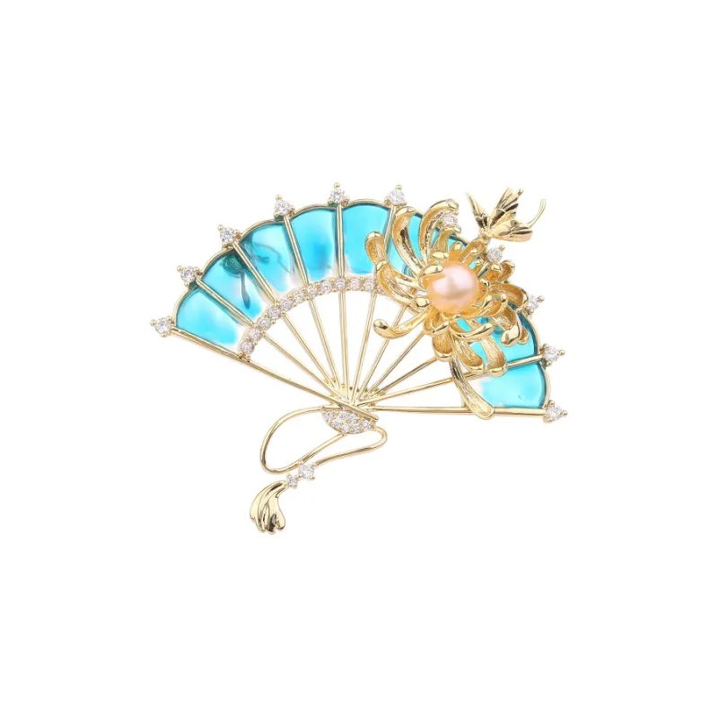 Yamaichi Maru Copper Brooches Women's-0
