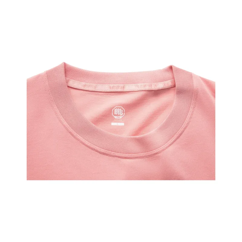 LiNing Basketball Collection T Shirt Men's Apricot Pink-2