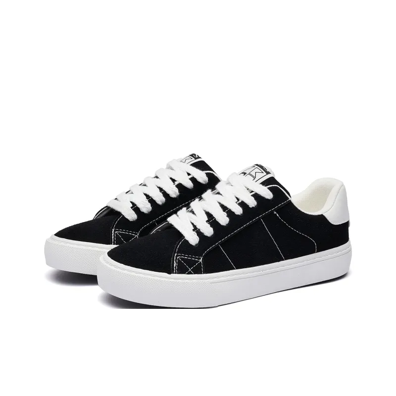 VKOI 1999 Wear resistant And Lightweight Low Top Skateboard Shoes Women's Black-3