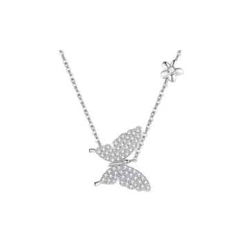 Regalrose 925 Sterling Silver Necklaces Women's Silver