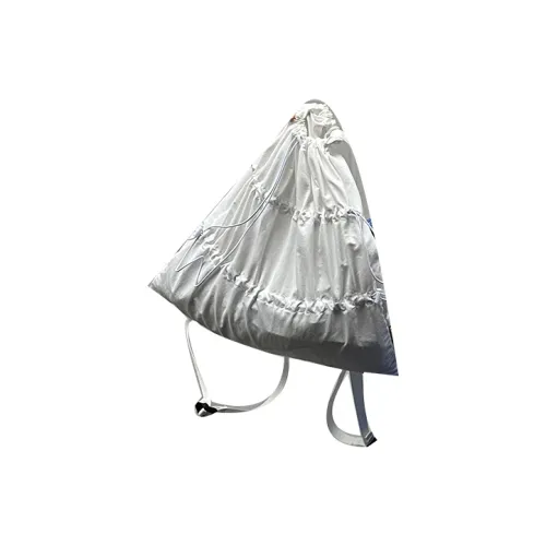 ELF SACK Nylon Backpack Women's Urban Chic Style Black/Adventure White