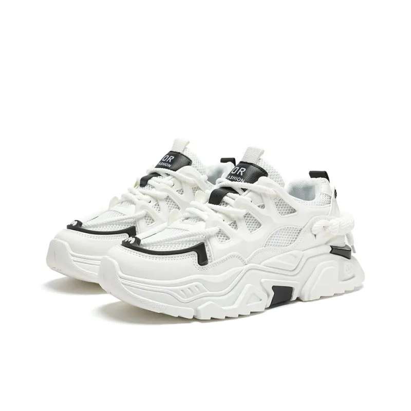 HACKBUTEER Low Top Chunky Sneakers Men's Box Included-3