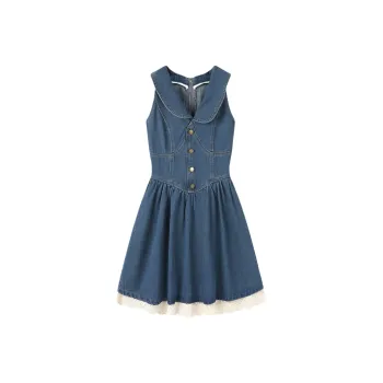 YGPRW Sleeveless Dresses Women's Blue