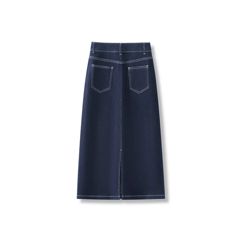 PIERRE CARDIN Denim Long Skirt Women's-1