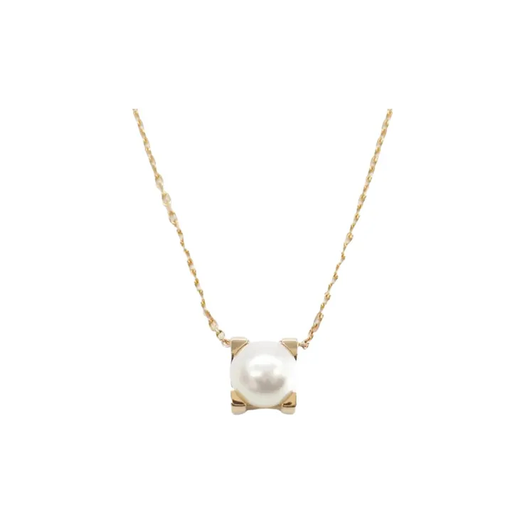 Cartier 2010s 18K Rose Gold C De Cartier Pearl Pendant Necklace-0