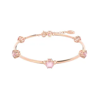 Swarovski Constella Rose Gold Tone Plated Bangles Women's
