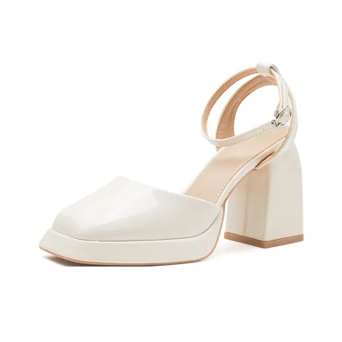 Zubumei Chunky Heel High Heels 9CM Women's