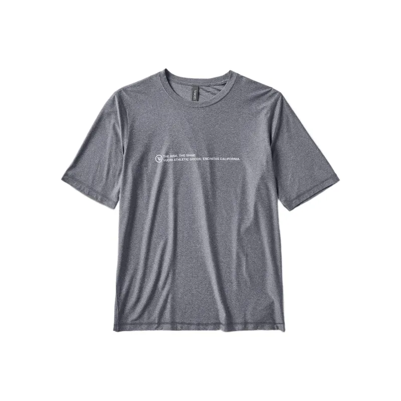 Vuori T Shirts Men Gray/CharcoalHeather-0