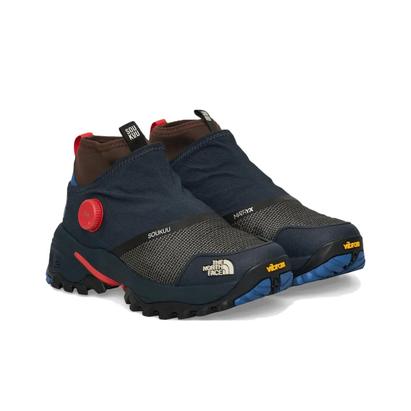 UNDERCOVER x THE NORTH FACE Hedgehog Series Mid Top Hiking Shoes Unisex Blue Brown-2
