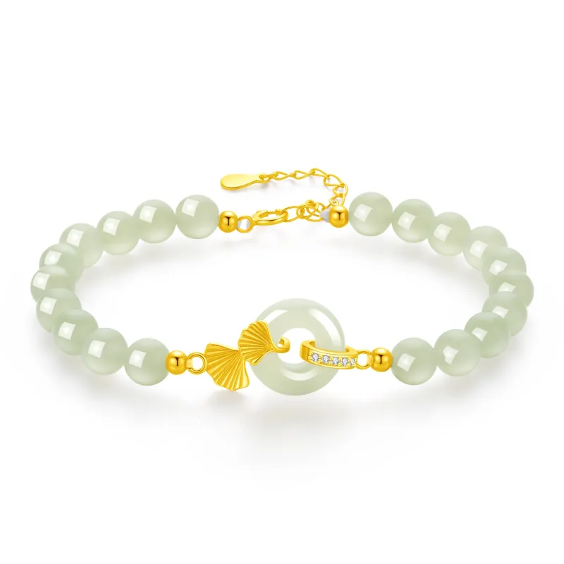 Lao Feng Xiang Natural Chalcedony Bracelets Women's-0