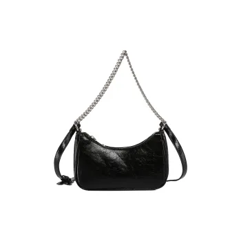 Bullrun PU Crossbody Bag, Shoulder Bag Women's Silver/Black