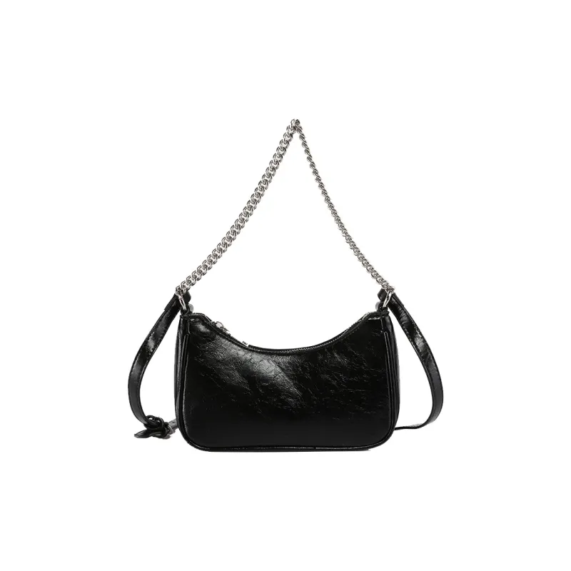 Bullrun PU Crossbody Bag, Shoulder Bag Women's Silver/Black-5