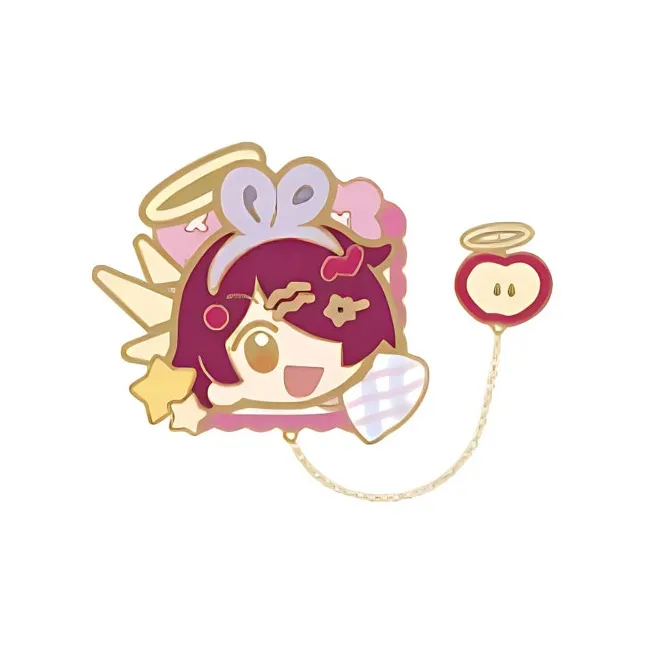 MINISO x Arknights Amiya, Able, Aqua Moon, Yu, Eyjafjalla Velvet Dream Fantasy Conference Badges-1