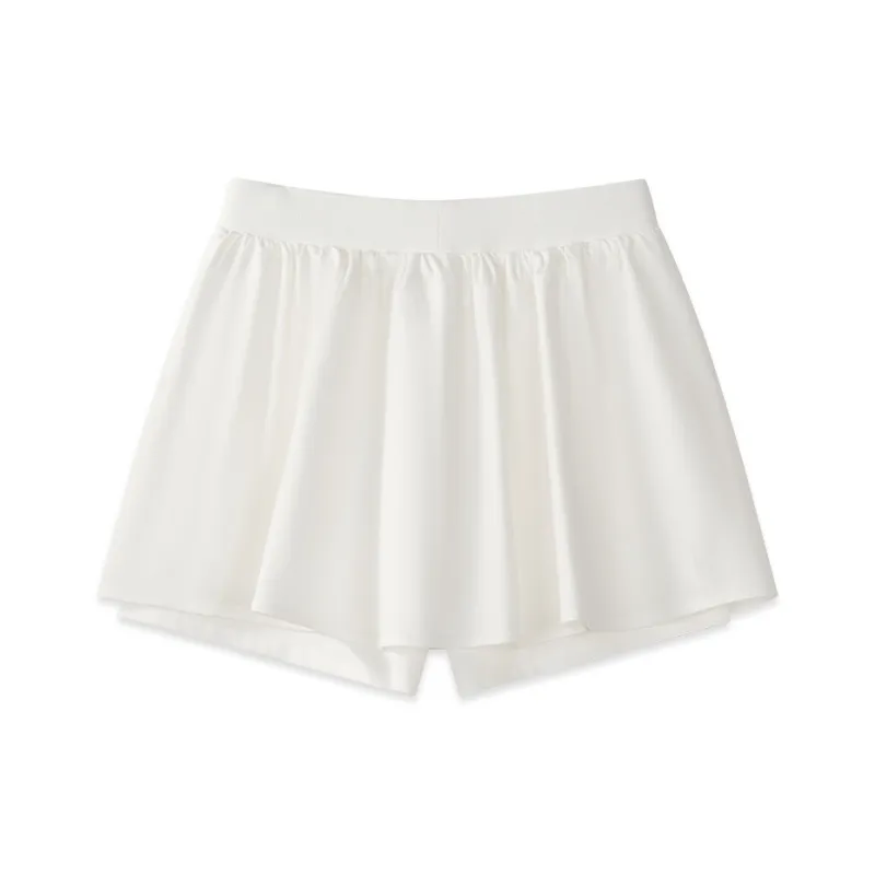 FILA FUSION Casual Short Skirts Women's Milk Mist White WT-1