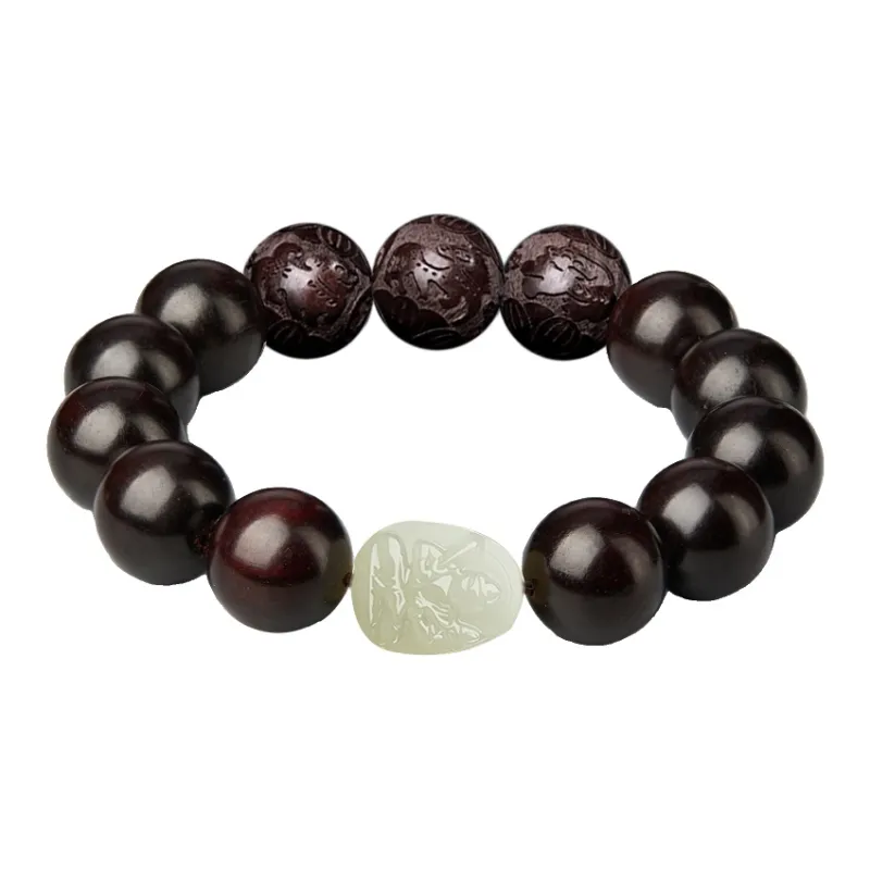 SGE Small Leaf Red Sandalwood Bracelets Unisex-2