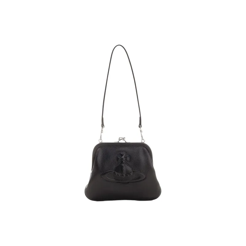 Vivienne Westwood Vivienne's Logo Embossed Clutch Bag-0