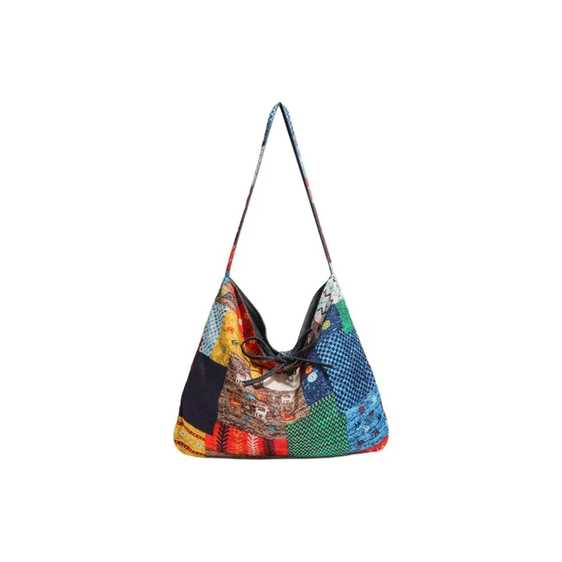 NX DOUGHNUT Canvas Tote Bag, Shoulder Bag Women's Multicolor-1
