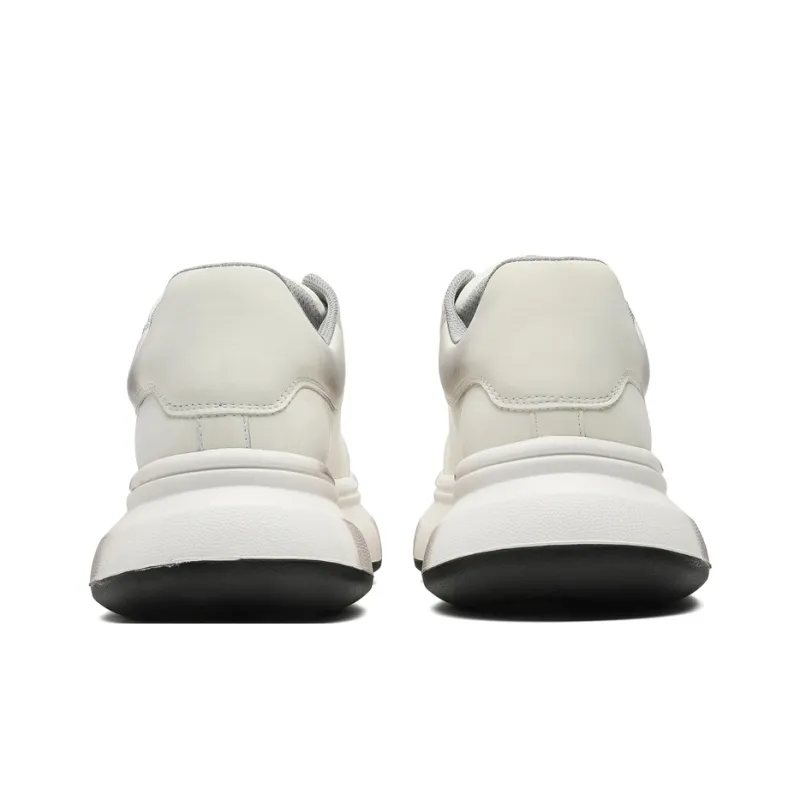 JIETEGONGYANG Low Top Casual Shoes Unisex Polished White-5