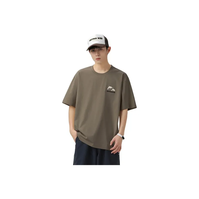 WOOD SOON Heavyweight Trendy Casual Men's Clothing Cooling T Shirts Unisex-5