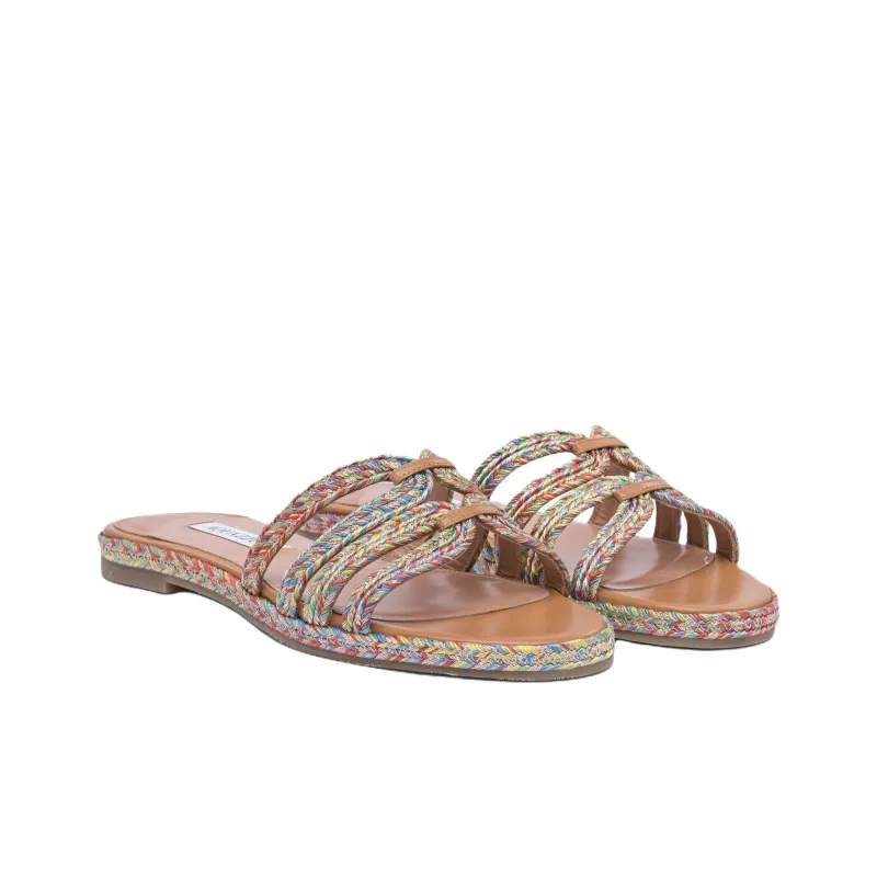 AQUAZZURA Slip Resistant Slide Slippers Women's Light Beige-2
