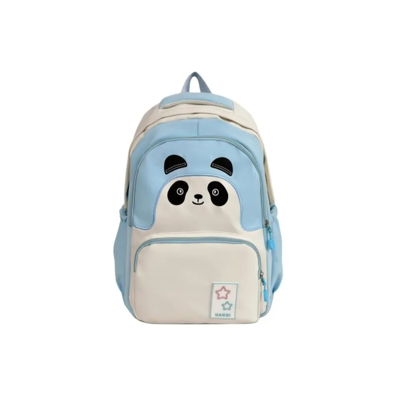WICKBUEN Nylon Backpack Regular Unisex Black/Yellow/Blue/Pink-4