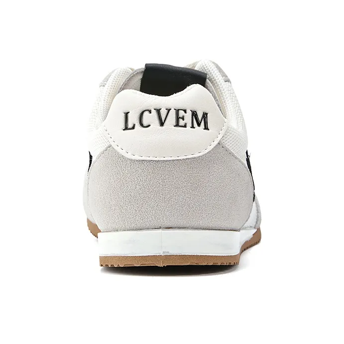 La Chapelle Abrasion Resistant Lightweight Slip Resistant Low Top Casual Shoes Women's White Black-3