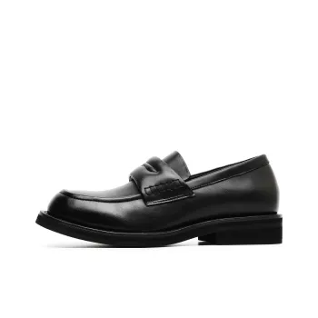 Hong Kong Meng Loafers Low Heel Men's Black
