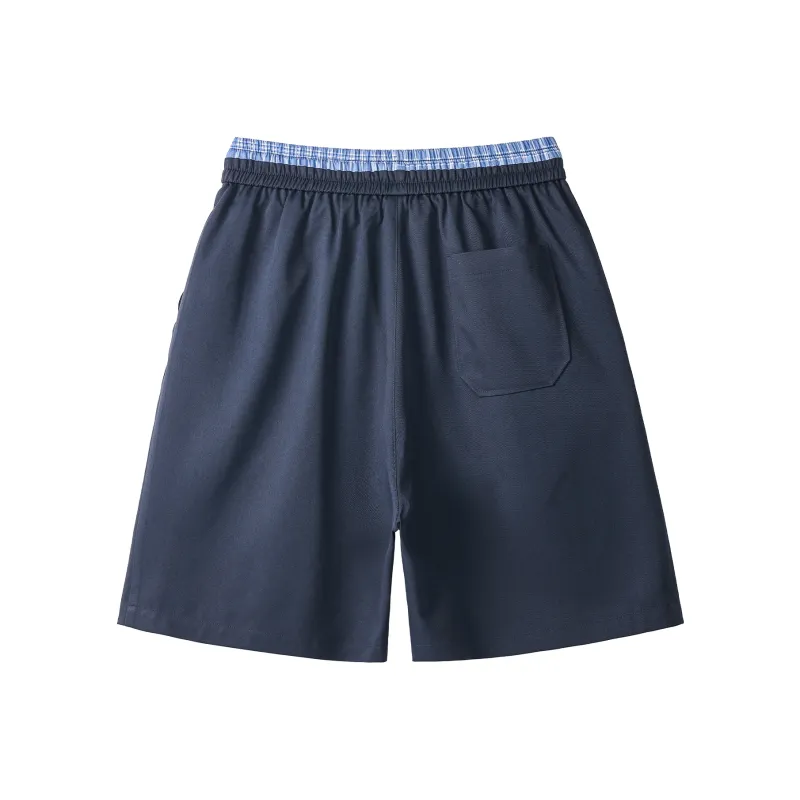 Pirkadat Casual Shorts Unisex Navy Blue-7