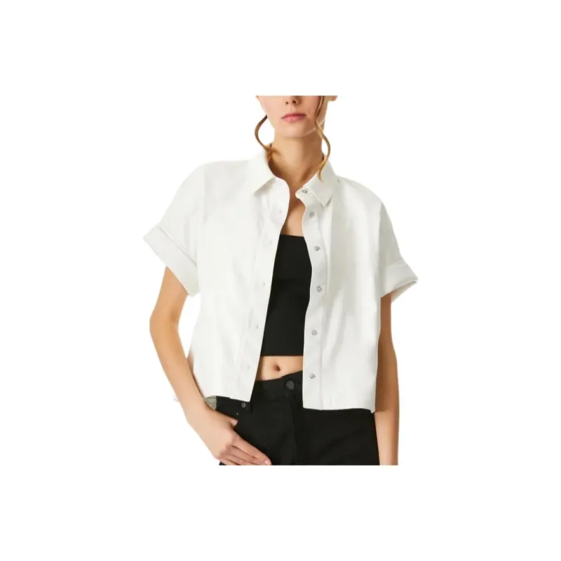 ALICE+OLIVIA Shirts Women's Gray White-0