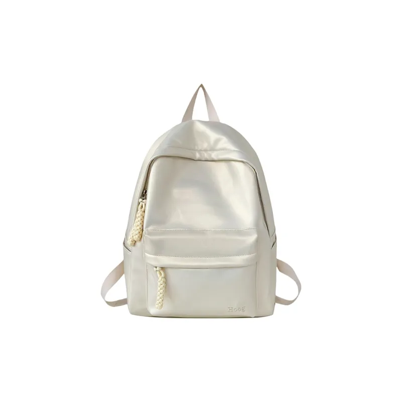 Yalu PU Backpack Unisex Pink/White/Black-7