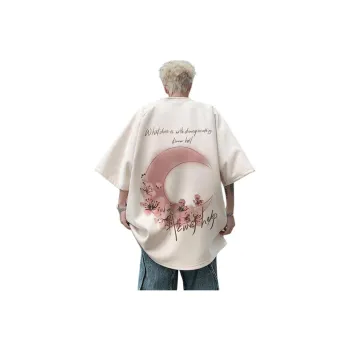 DARK HORSE 3/4 Sleeve American Style Luxury Streetwear Oversized Short Sleeved Unisex