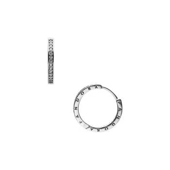 Pandora Silver, Cubic Zirconia Earrings Unisex Silver